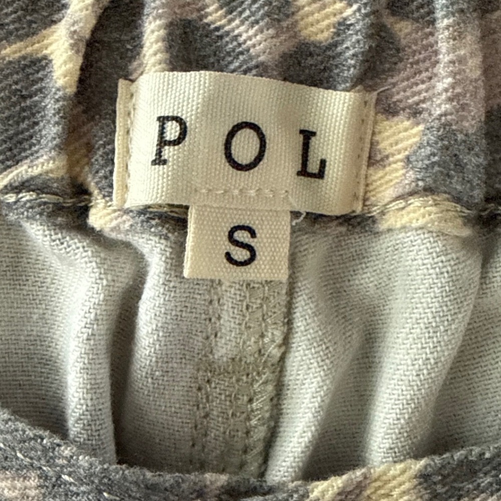 POL Womens Boho Leopard Patchwork Jogger Pants Sm… - image 5